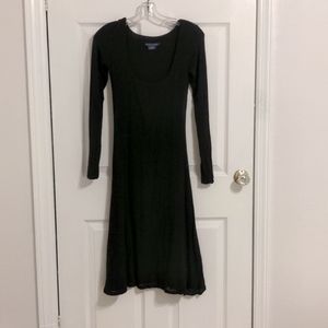 Ralph Lauren Black Long Sleeve Scoop Neck Dress